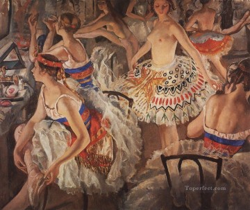 en vestuario de ballet grandes bailarinas rusas Pinturas al óleo